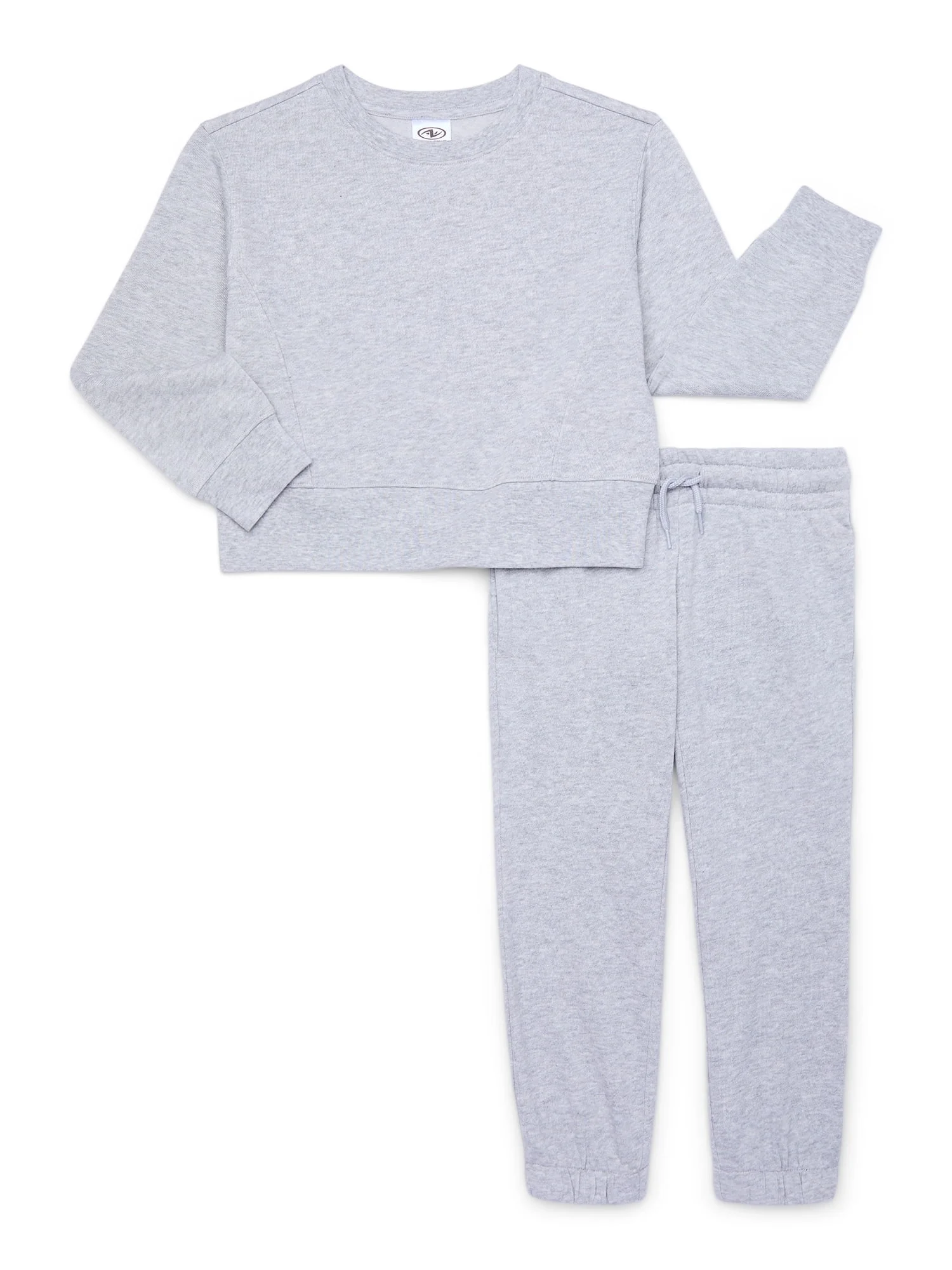 Athletic Works Girls Fleece Sweatshirt \u0026 Sweatpants Set, 2-Piece, Sizes 4-18 \u0026 Plus